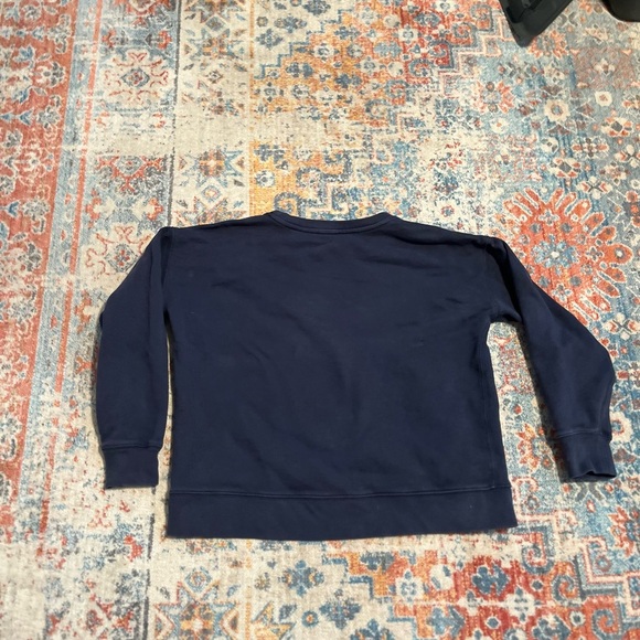 J Crew navy blue cotton vintage-look Crew crewneck sweatshirt - Picture 4 of 8